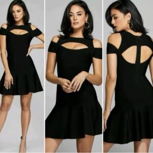 GUESS BY MARCIANO ARLENE CUTOUT BANDAGE DRESS